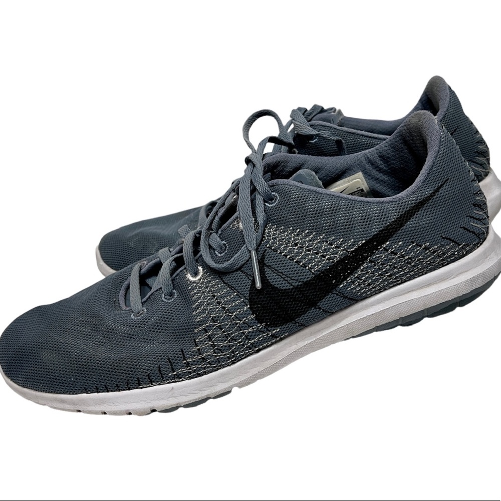 Nike Flex Fury Men Size 11 Gray Athletic Running Shoes Low Top Sneakers